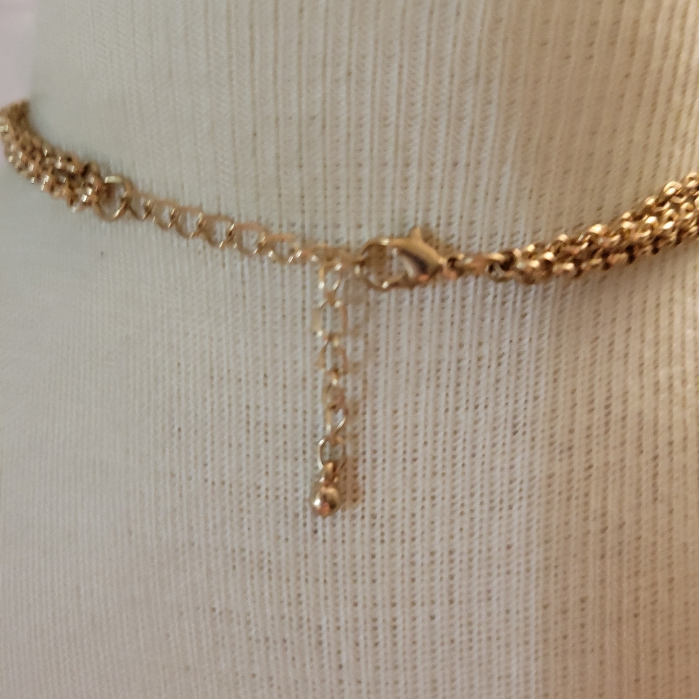 Statement Necklace Multi Colored - image 3